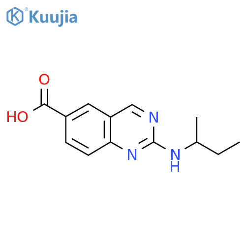 2-(butan-2-yl)aminoquinazoline-6-carboxylic acid structure