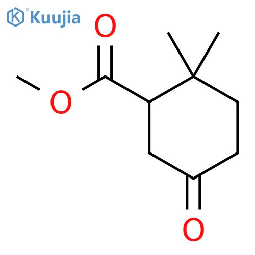 Methyl 2,2-dimethyl-5-oxocyclohexane-1-carboxylate structure