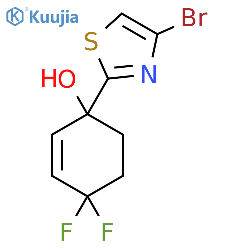 1-(4-Bromo-1,3-thiazol-2-yl)-4,4-difluorocyclohex-2-en-1-ol structure