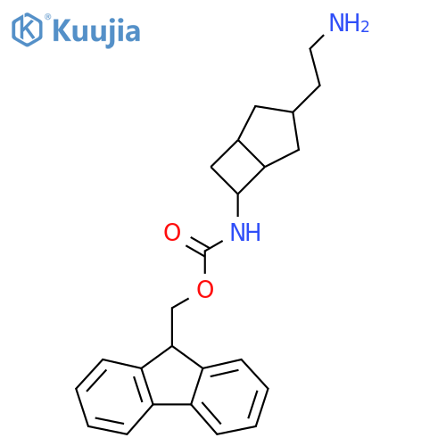 (9H-fluoren-9-yl)methyl N-3-(2-aminoethyl)bicyclo3.2.0heptan-6-ylcarbamate structure