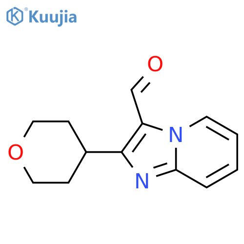2-(oxan-4-yl)imidazo1,2-apyridine-3-carbaldehyde structure