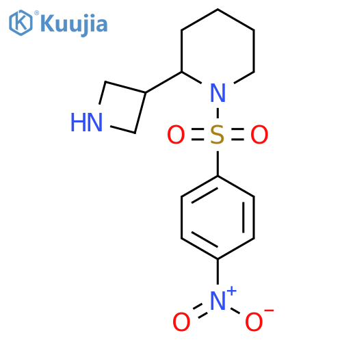 2-(Azetidin-3-yl)-1-(4-nitrobenzenesulfonyl)piperidine structure