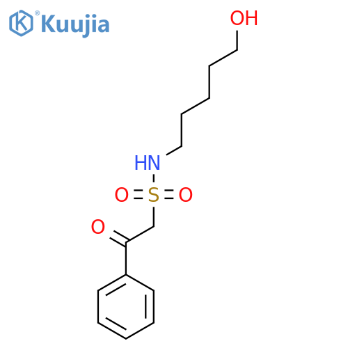 N-(5-hydroxypentyl)-2-oxo-2-phenylethane-1-sulfonamide structure