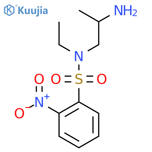 N-(2-aminopropyl)-N-ethyl-2-nitrobenzene-1-sulfonamide structure