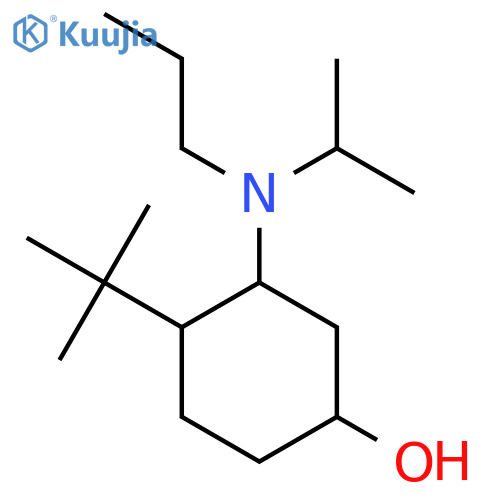 4-Tert-butyl-3-[(propan-2-yl)(propyl)amino]cyclohexan-1-ol structure