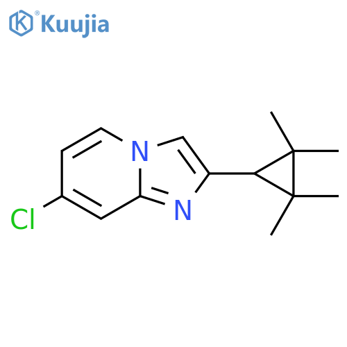 7-chloro-2-(2,2,3,3-tetramethylcyclopropyl)imidazo1,2-apyridine structure
