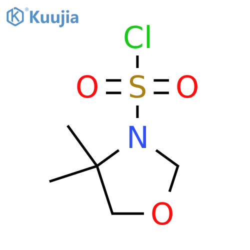 4,4-Dimethyl-1,3-oxazolidine-3-sulfonyl chloride structure