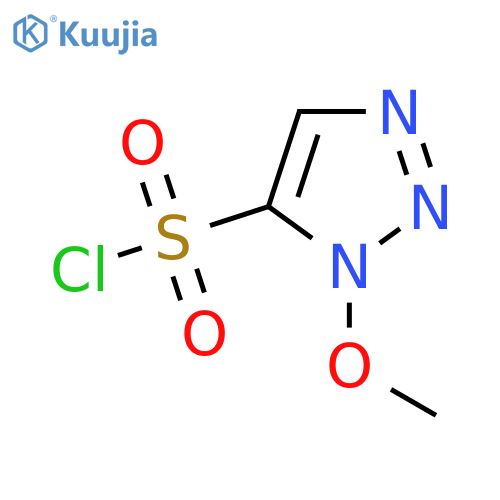1-methoxy-1H-1,2,3-triazole-5-sulfonyl chloride structure