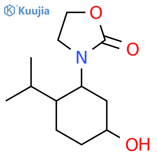 3-[5-Hydroxy-2-(propan-2-yl)cyclohexyl]-1,3-oxazolidin-2-one structure