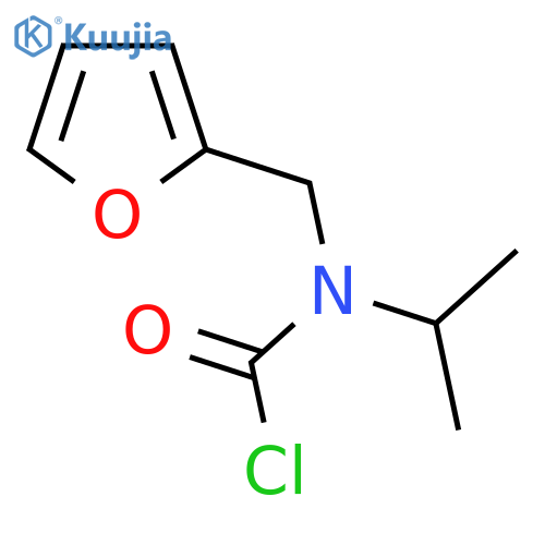 N-[(furan-2-yl)methyl]-N-(propan-2-yl)carbamoyl chloride structure