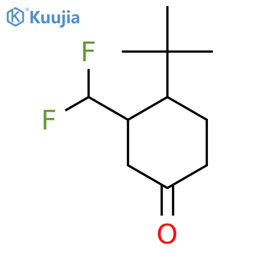 4-Tert-butyl-3-(difluoromethyl)cyclohexan-1-one structure