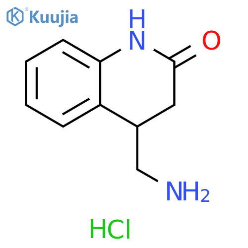 4-(aminomethyl)-1,2,3,4-tetrahydroquinolin-2-one hydrochloride structure