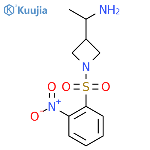 1-1-(2-nitrobenzenesulfonyl)azetidin-3-ylethan-1-amine structure