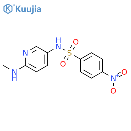 N-[6-(methylamino)pyridin-3-yl]-4-nitrobenzene-1-sulfonamide structure