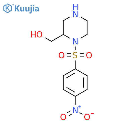1-(4-nitrobenzenesulfonyl)piperazin-2-ylmethanol structure