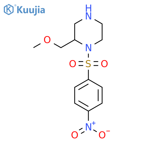 2-(Methoxymethyl)-1-(4-nitrobenzenesulfonyl)piperazine structure