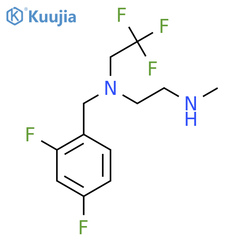 (2,4-difluorophenyl)methyl2-(methylamino)ethyl(2,2,2-trifluoroethyl)amine structure