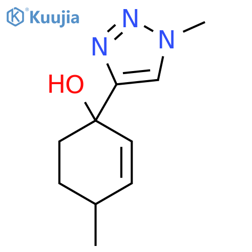 4-methyl-1-(1-methyl-1H-1,2,3-triazol-4-yl)cyclohex-2-en-1-ol structure
