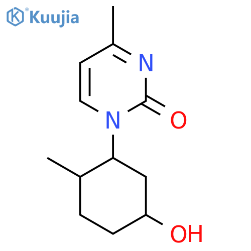 1-(5-Hydroxy-2-methylcyclohexyl)-4-methyl-1,2-dihydropyrimidin-2-one structure