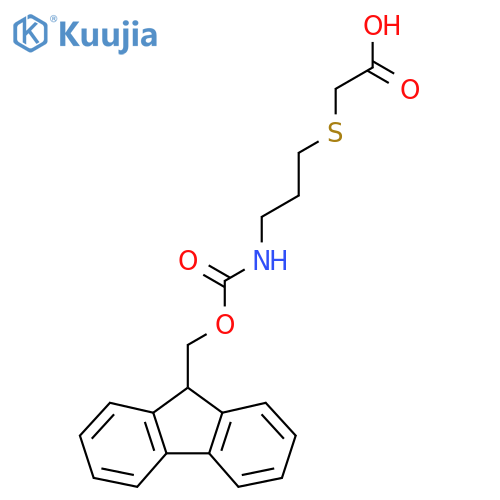 2-{[3-({[(9H-fluoren-9-yl)methoxy]carbonyl}amino)propyl]sulfanyl}acetic acid structure