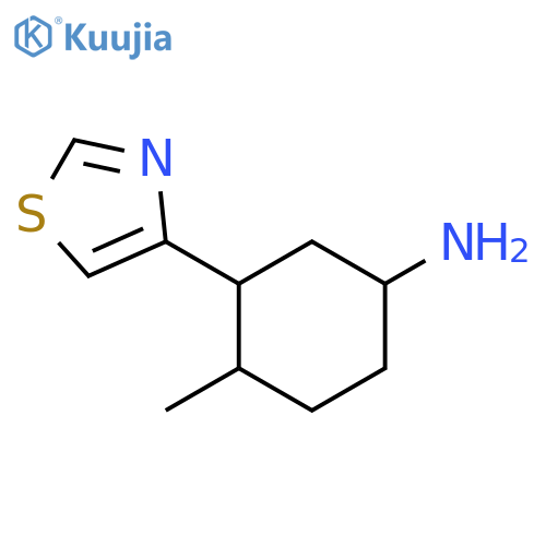 4-Methyl-3-(1,3-thiazol-4-yl)cyclohexan-1-amine structure