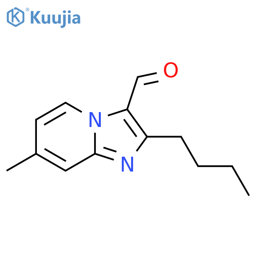 2-butyl-7-methylimidazo1,2-apyridine-3-carbaldehyde structure