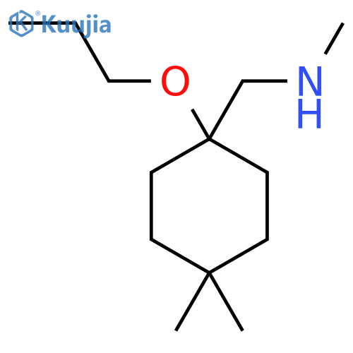 (4,4-dimethyl-1-propoxycyclohexyl)methyl(methyl)amine structure