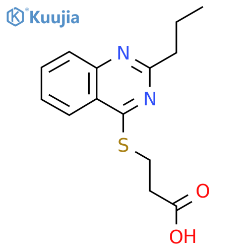 3-[(2-Propylquinazolin-4-yl)sulfanyl]propanoic acid structure