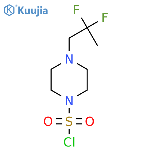 4-(2,2-Difluoropropyl)piperazine-1-sulfonyl chloride structure