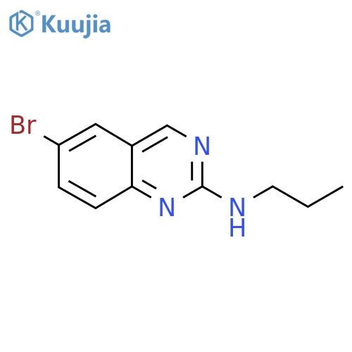 6-bromo-N-propylquinazolin-2-amine structure