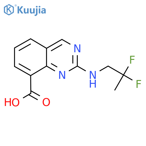 2-[(2,2-Difluoropropyl)amino]quinazoline-8-carboxylic acid structure