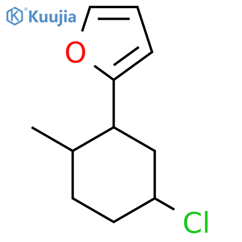 2-(5-Chloro-2-methylcyclohexyl)furan structure