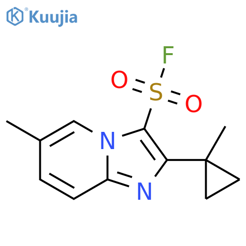 6-methyl-2-(1-methylcyclopropyl)imidazo1,2-apyridine-3-sulfonyl fluoride structure