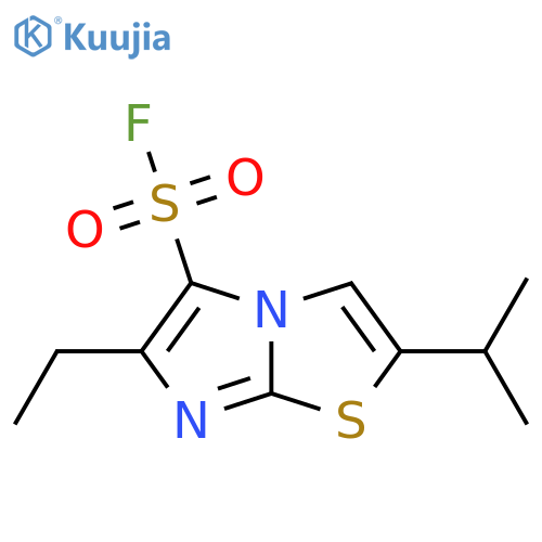 6-ethyl-2-(propan-2-yl)imidazo2,1-b1,3thiazole-5-sulfonyl fluoride structure
