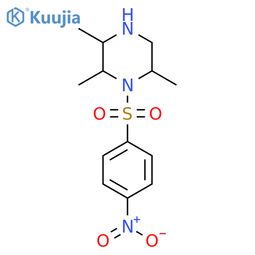 2,3,6-Trimethyl-1-(4-nitrobenzenesulfonyl)piperazine structure