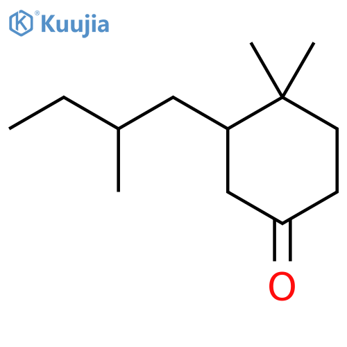 4,4-Dimethyl-3-(2-methylbutyl)cyclohexan-1-one structure