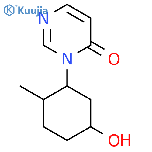 3-(5-Hydroxy-2-methylcyclohexyl)-3,4-dihydropyrimidin-4-one structure