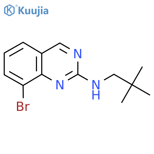 8-bromo-N-(2,2-dimethylpropyl)quinazolin-2-amine structure