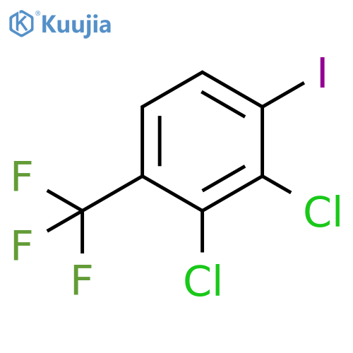 2,3-dichloro-1-iodo-4-(trifluoromethyl)benzene structure