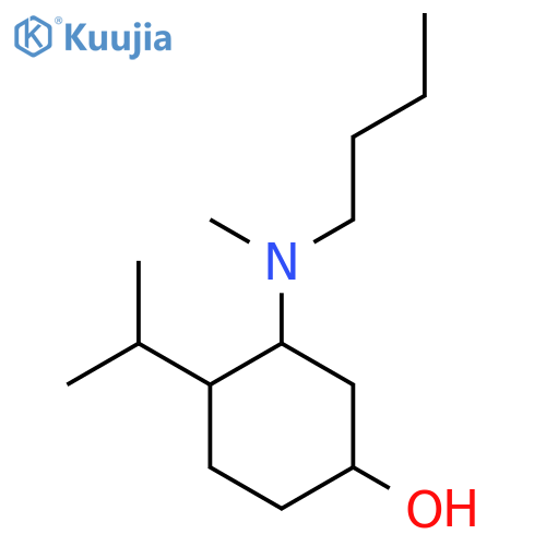 3-[Butyl(methyl)amino]-4-(propan-2-yl)cyclohexan-1-ol structure
