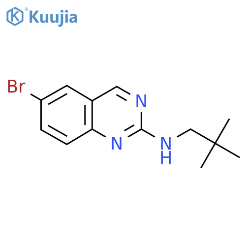 6-bromo-N-(2,2-dimethylpropyl)quinazolin-2-amine structure