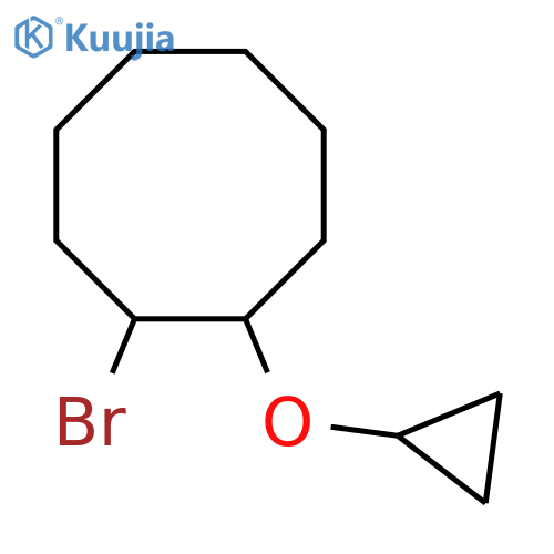 1-bromo-2-cyclopropoxycyclooctane structure