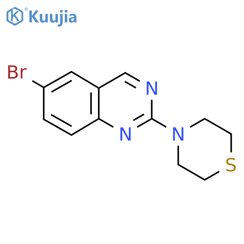 6-Bromo-2-(thiomorpholin-4-yl)quinazoline structure