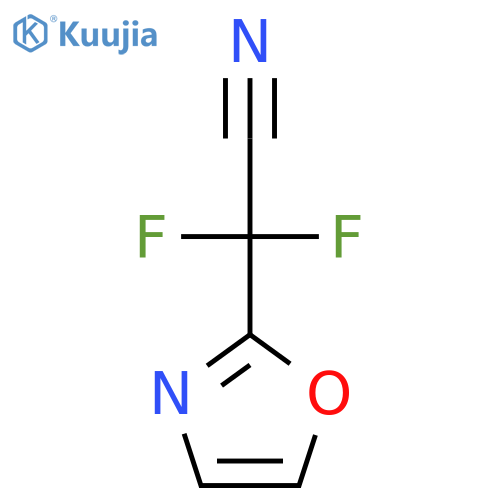 2,2-difluoro-2-(1,3-oxazol-2-yl)acetonitrile structure