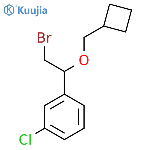 1-2-bromo-1-(cyclobutylmethoxy)ethyl-3-chlorobenzene structure