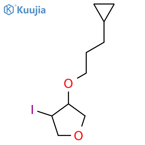 3-(3-cyclopropylpropoxy)-4-iodooxolane structure