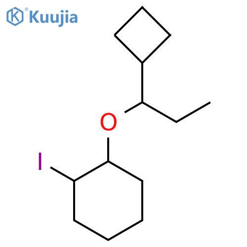 1-(1-cyclobutylpropoxy)-2-iodocyclohexane structure