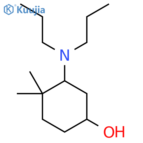 3-(Dipropylamino)-4,4-dimethylcyclohexan-1-ol structure