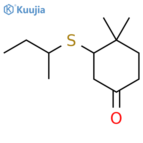 3-(Butan-2-ylsulfanyl)-4,4-dimethylcyclohexan-1-one structure