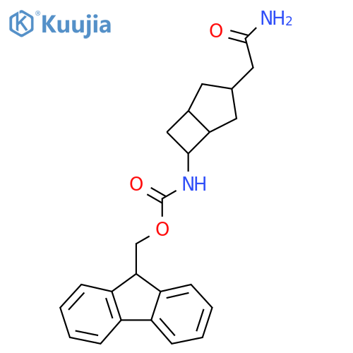 (9H-fluoren-9-yl)methyl N-3-(carbamoylmethyl)bicyclo3.2.0heptan-6-ylcarbamate structure